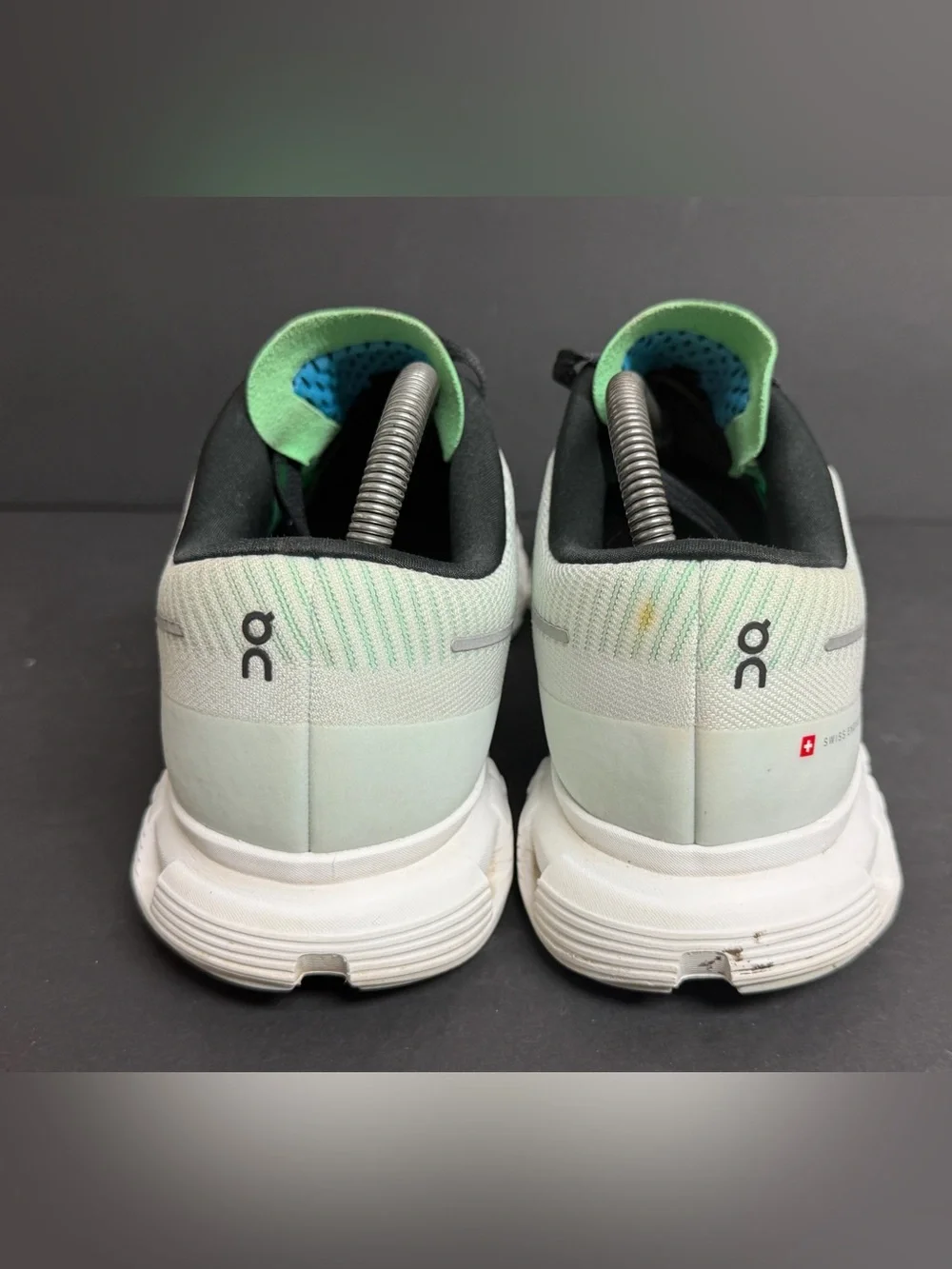 On Cloud 6 Push Horizon Honeydew White Blue Green 3MF10053001 Sneaker Men's SZ 9